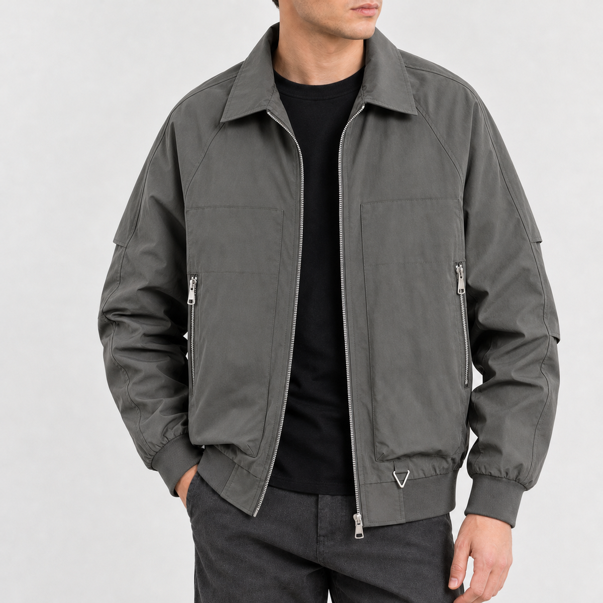 Alessandro Utility Jacket - Gray