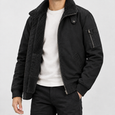 Alfons Stand Collar Jacket - Black