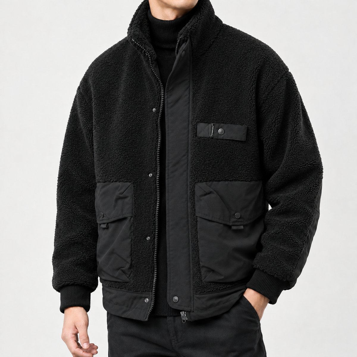 Alfredo Utility Jacket - Black