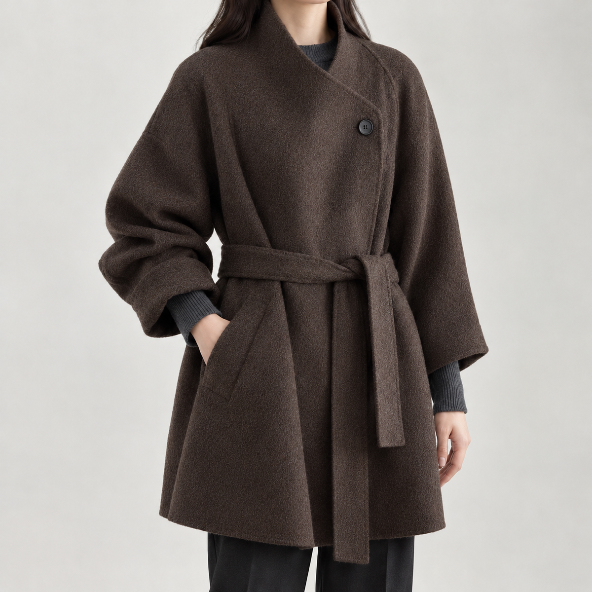 Cassidy Wool Coat - Brown