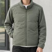 Hermann Padded Zip Jacket - Army Green