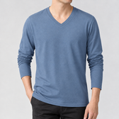 Gregers Cotton Tee - Haze Blue