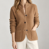 Katarina Textured Cardigan - Khaki