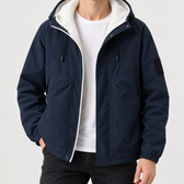 Patrice Hooded Jacket - Navy Blue