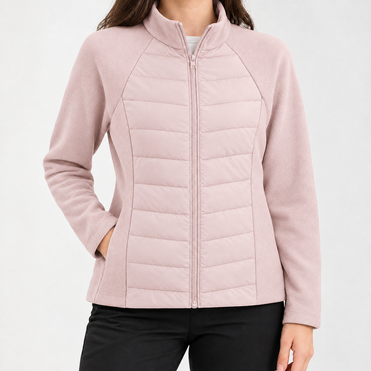 Amara Quilted Jacket - Pink