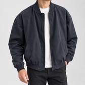 Knox Bomber Jacket - Navy Blue