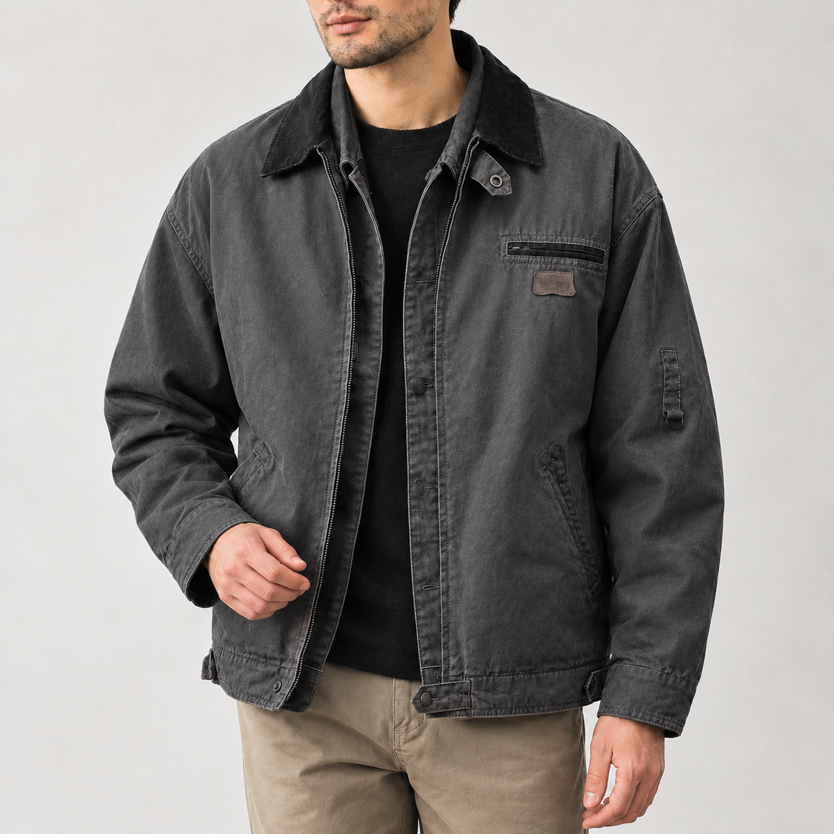 Gaukur Utility Jacket - Dark Gray