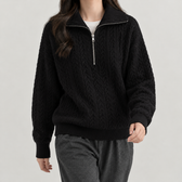 Amandina Cable Knit Sweater - Black