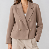 Alida Tailored Blazer - Khaki