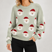 Calista Santa Sweater - Light Green