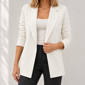 Gerlinde Tailored Blazer - Creamy-white