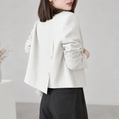 Albertina Cropped Blazer - Milky White