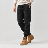 Aymeric Tapered Workwear Pants - Black