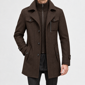 Gebhard Wool Double Coat - Brown