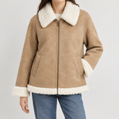 Celsa Suede Jacket - Milk Tea Brown