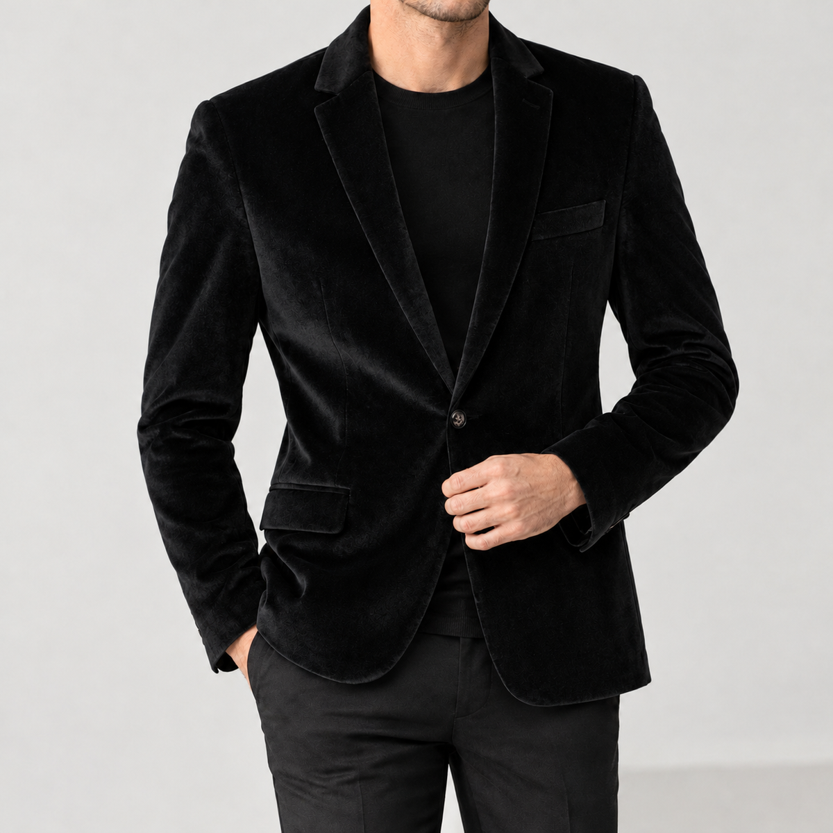 Callisto Slim Fit Blazer - Black