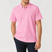 Matthias Cotton Polo Shirt - Pink