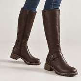 Roncalli Buckle Boots - Dark Brown