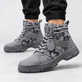 Arnulf Camouflage Boots - Gray