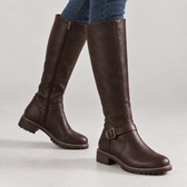 Roncalli Buckle Boots - Dark Brown