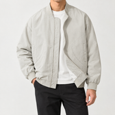 Theophile Bomber Jacket - Light Khaki
