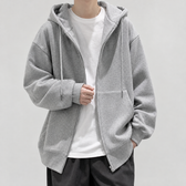 Carlo Oversized Zip Hoodie - Gray