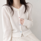Katharina Cashmere Cardigan - White