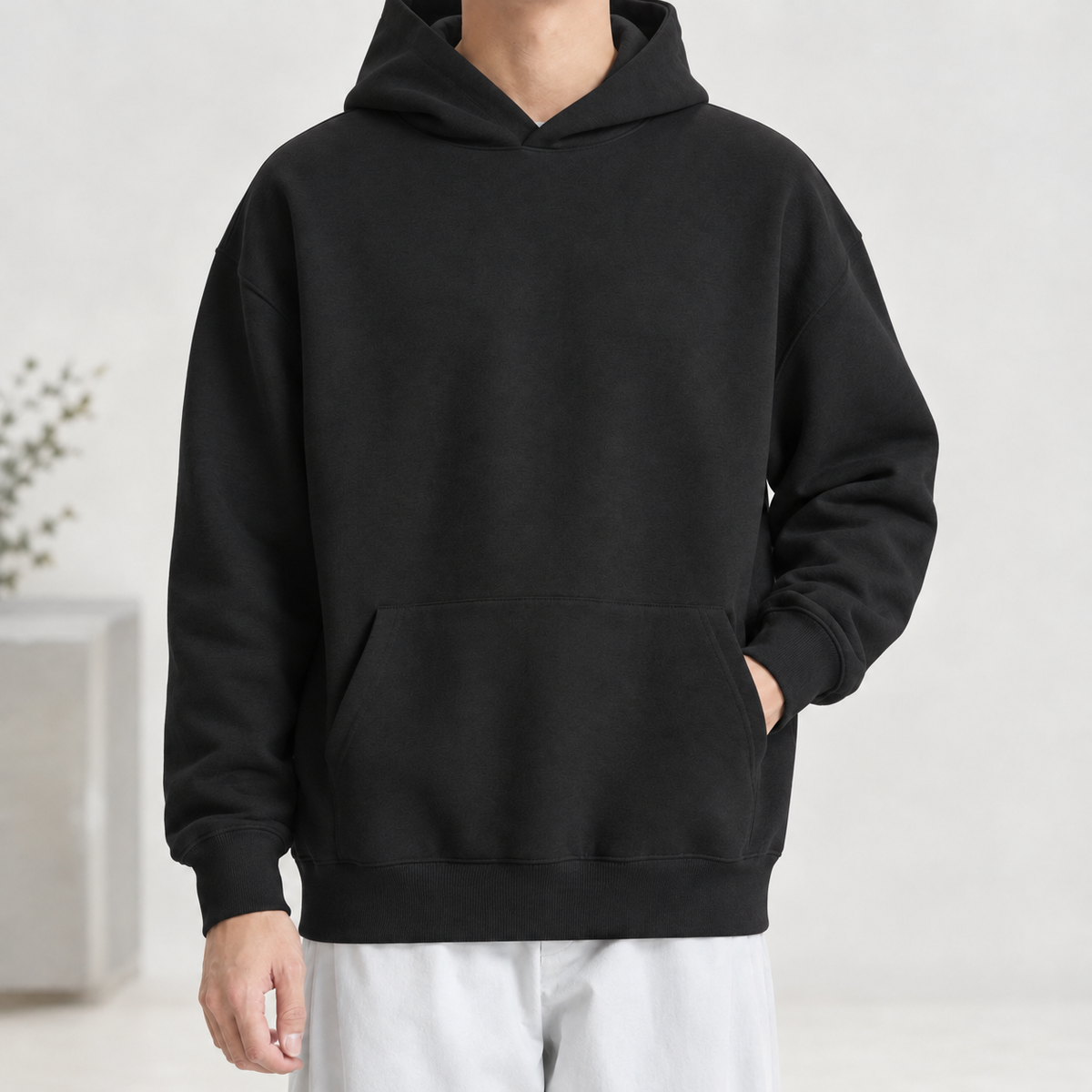 Hernan Heavyweight Hoodie - Black