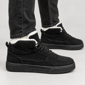 Faustin Plush Lined Sneakers - Black