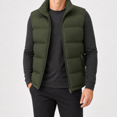 Denis Quilted Vest - Army Green