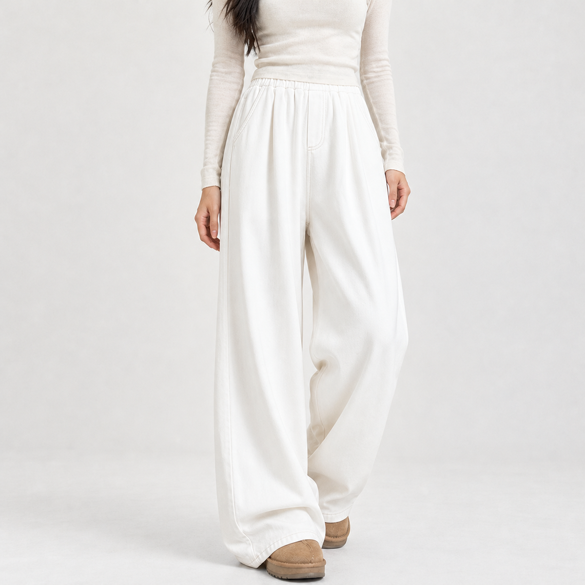 Blandine Wide Leg Pants - White