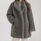 Flora Textured Coat - Gray