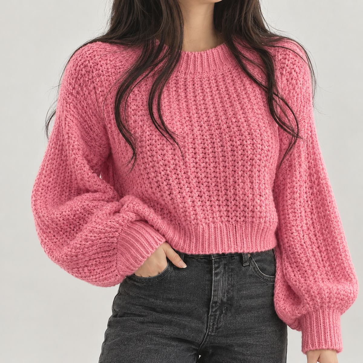 Fanney Crewneck Sweater - Pink
