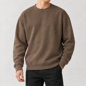 Gudmund Brushed Sweatshirt - Dark Brown