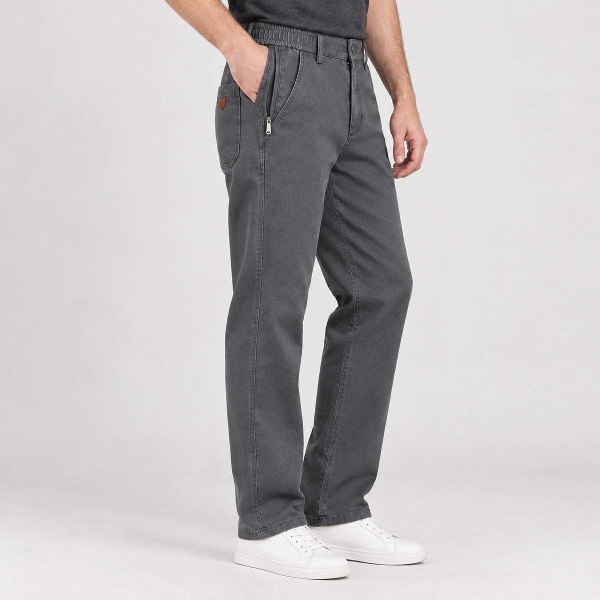 Flemming Straight Leg Pants - Gray