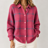 Emmeli Plaid Sweater - Pink