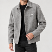 Blas Snap Front Jacket - Gray