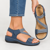 Victorine Strappy Wedge Sandals - Off White