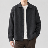 Egon Ribbed Cardigan - Carbon Gray