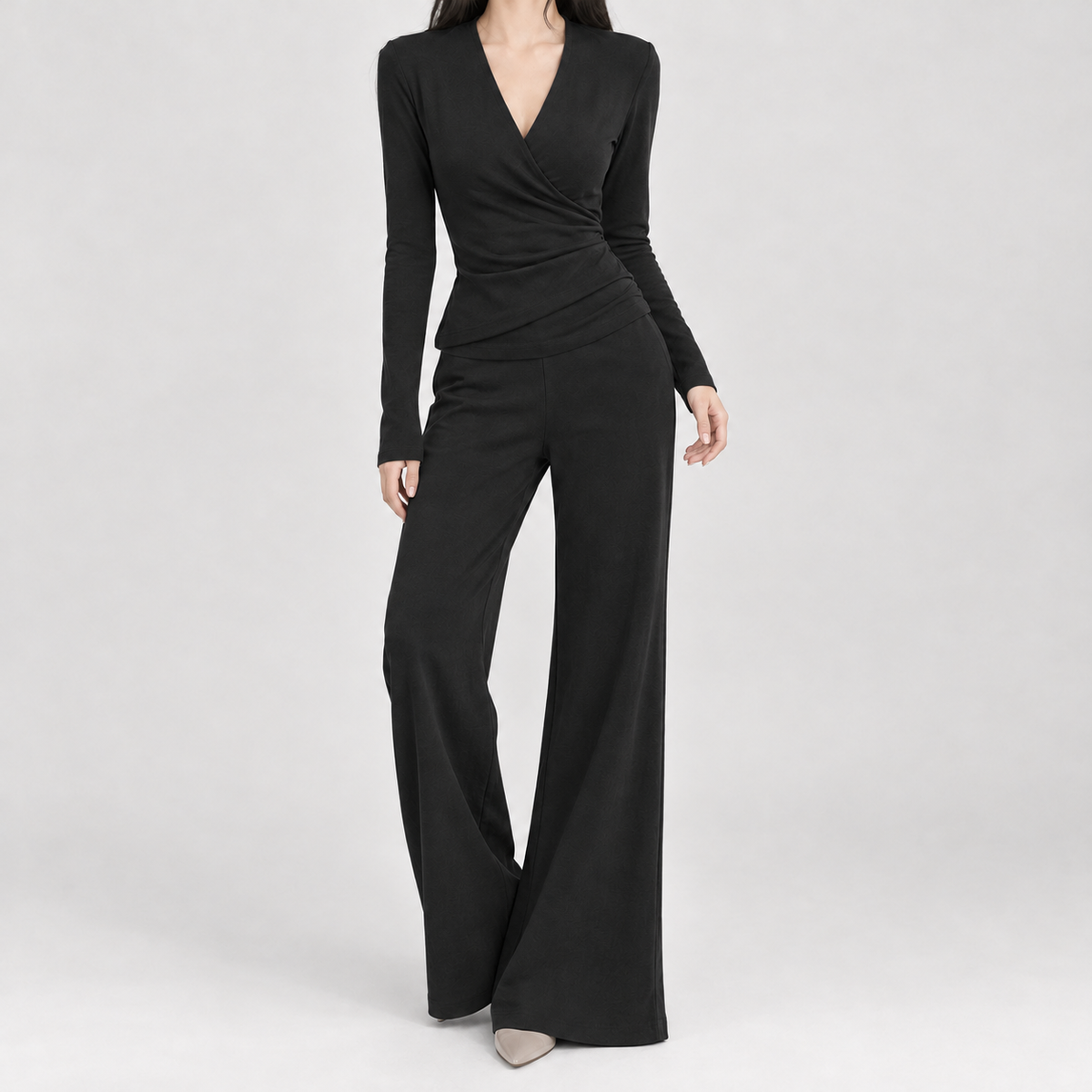 Patricia Wrap Set - Black