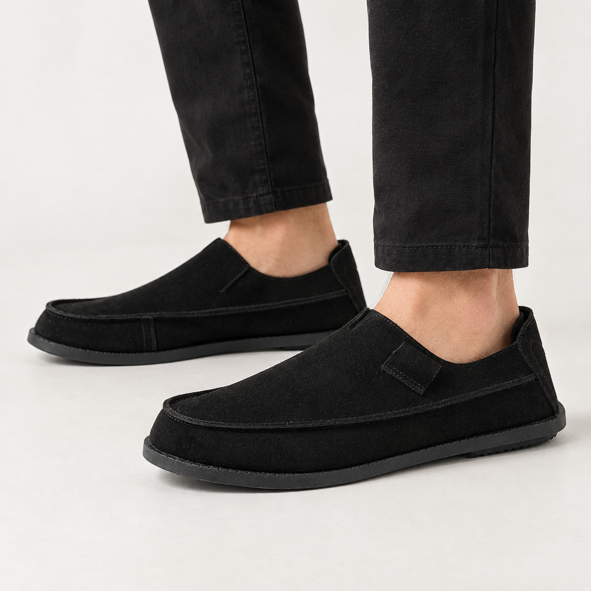 Bernhard Suede Loafers - All Black