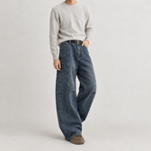 Enrico Loose Jeans - Dark Blue