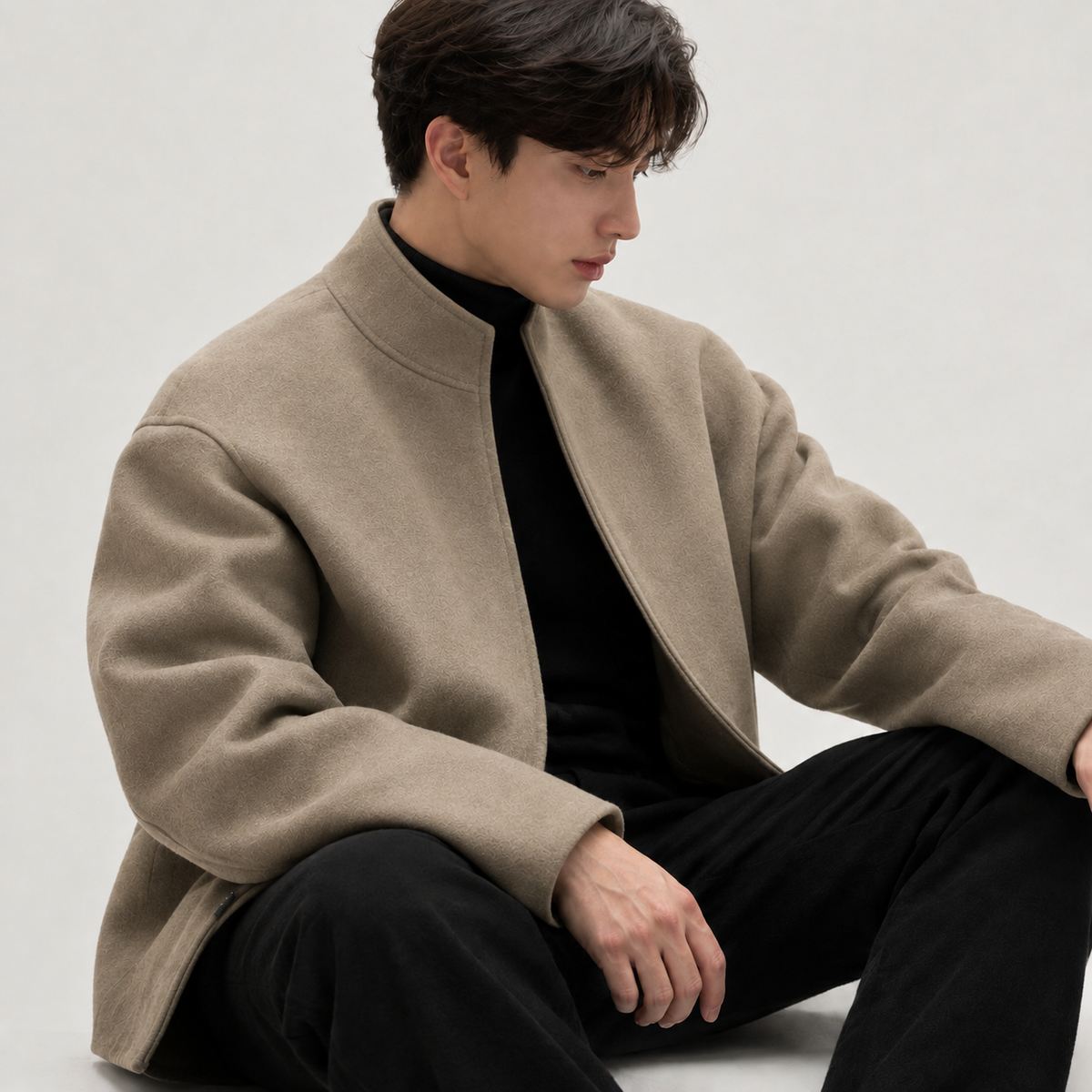 Arinbjorn Stand Collar Jacket - Khaki