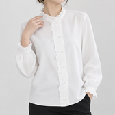 Barbro Ruffle Collar Blouse - Off White