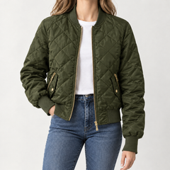 Army Green Quilted
