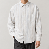 Ferran Striped Shirt - White