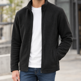 Geoffrey Fleece Jacket - Black
