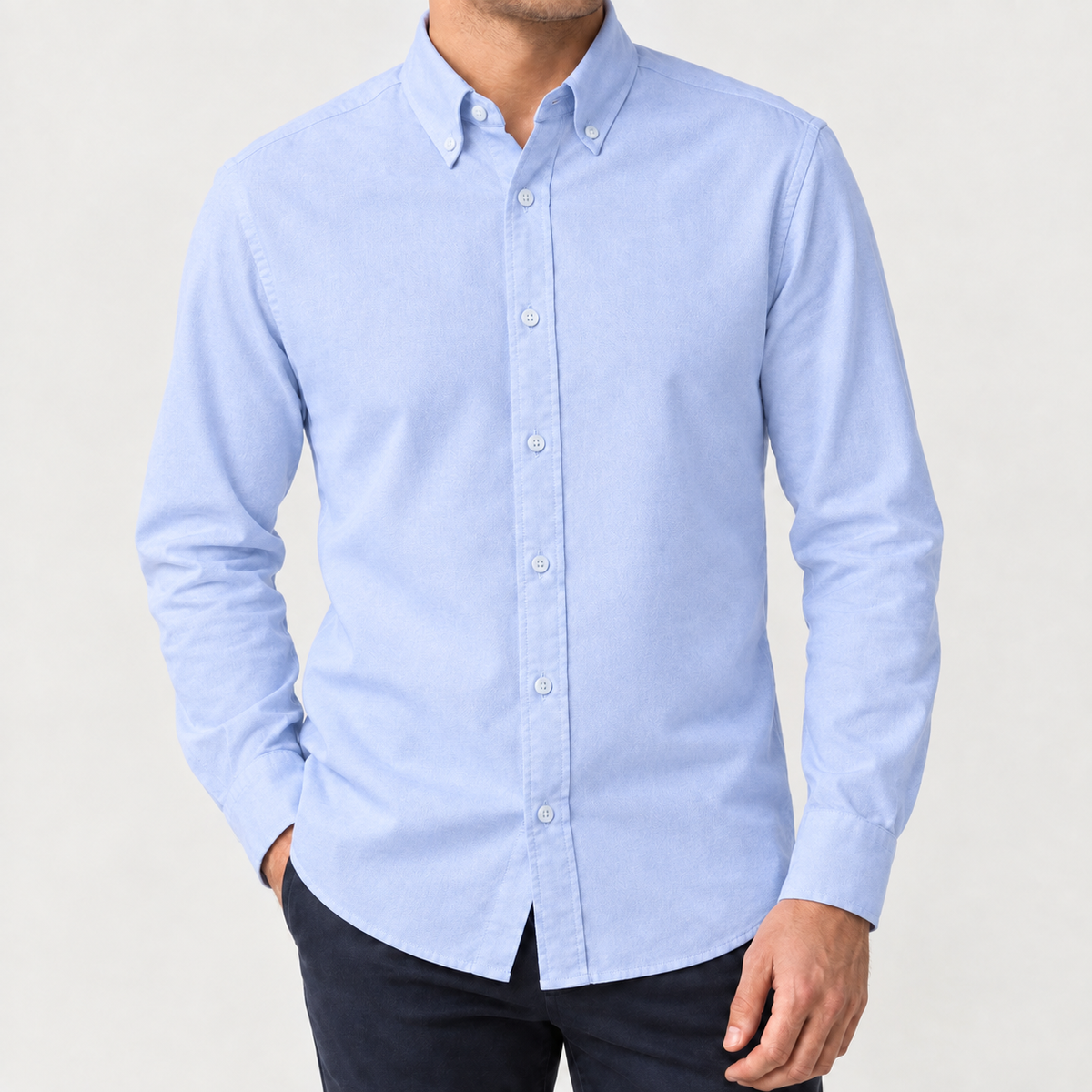 Chandler Button Down Shirt - Light Blue