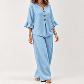Sara Relaxed Set - Light Blue