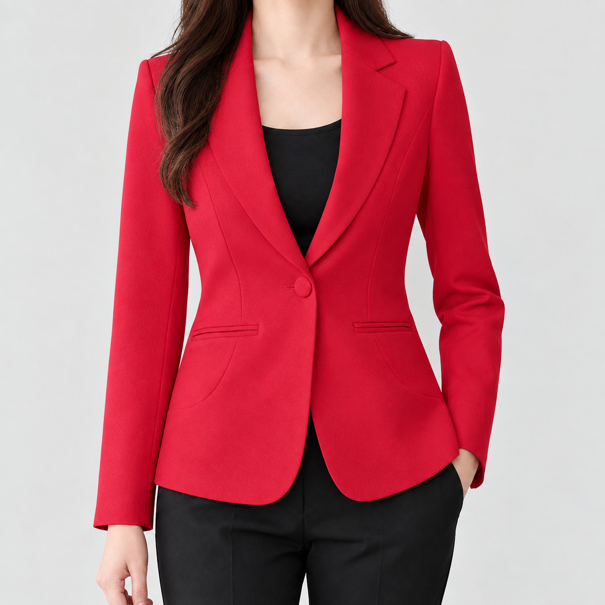 Godiva Tailored Blazer - Red1